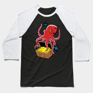Octopus Treasure Keeper Baseball T-Shirt